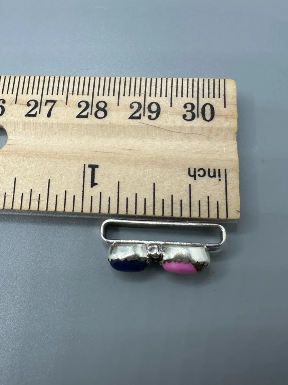 ⌚Cotton Candy Turquoise & Lapis Sterling Silver 925 Watch Band Charm Handmade
